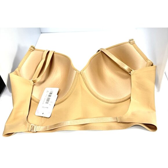 Low Back Bra Women 3XL Seamless Invisible Backless Multiway Halter Demi Bra NEW - Picture 3 of 8